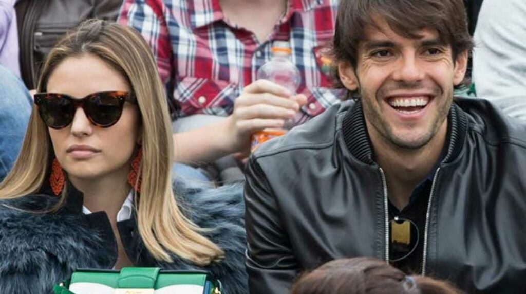 Kaká y su exesposa Caroline Celico