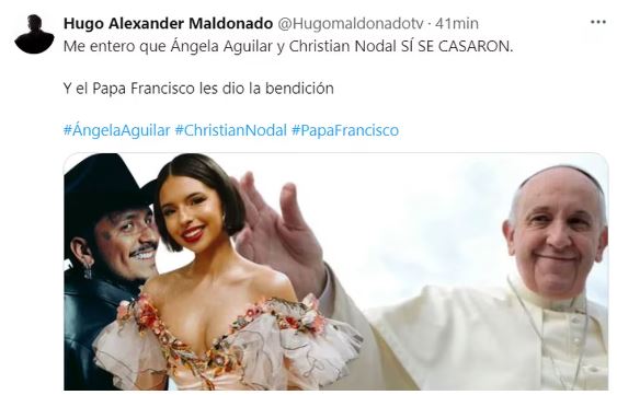 ¡Afirman que se casaron! Revelan información sobre Christian Nodal y Ángela Aguilar  