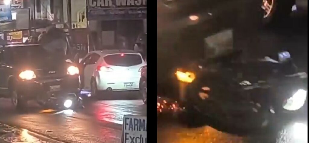 Conductor arrolló a motorista y continuó su marcha durante varios metros (VIDEO)