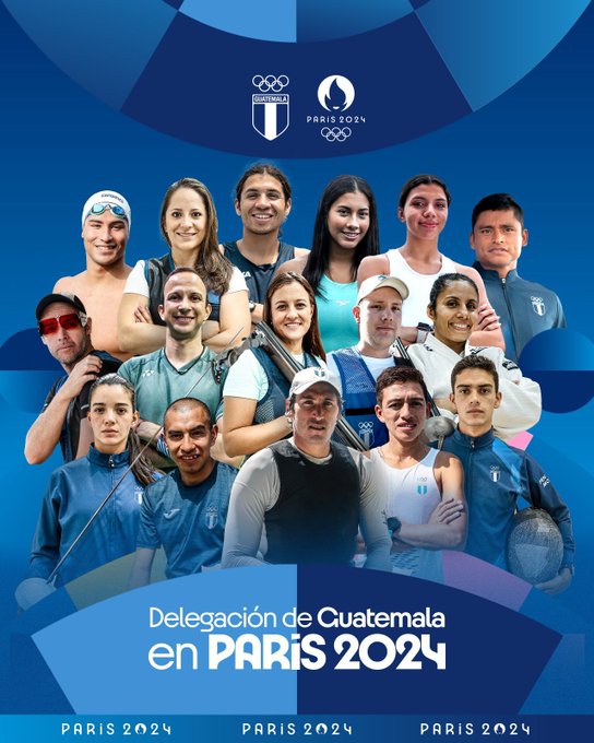 ¡Delegación de Guatemala se presenta en la gran inauguración de los Juegos Olímpicos en París 2024!