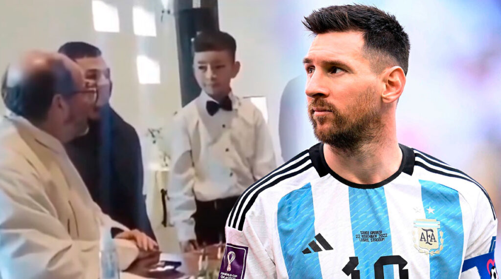 Quieres-ser-cristiano-La-peculiar-respuesta-de-un-niño-en-su-bautizo-por-ser-fan-de-Messi