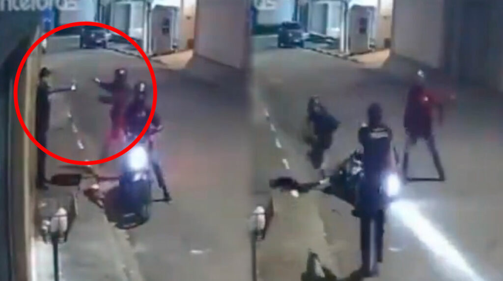 Víctima logra arrebatar el arma a ladrones y les dispara en repetidas ocasiones