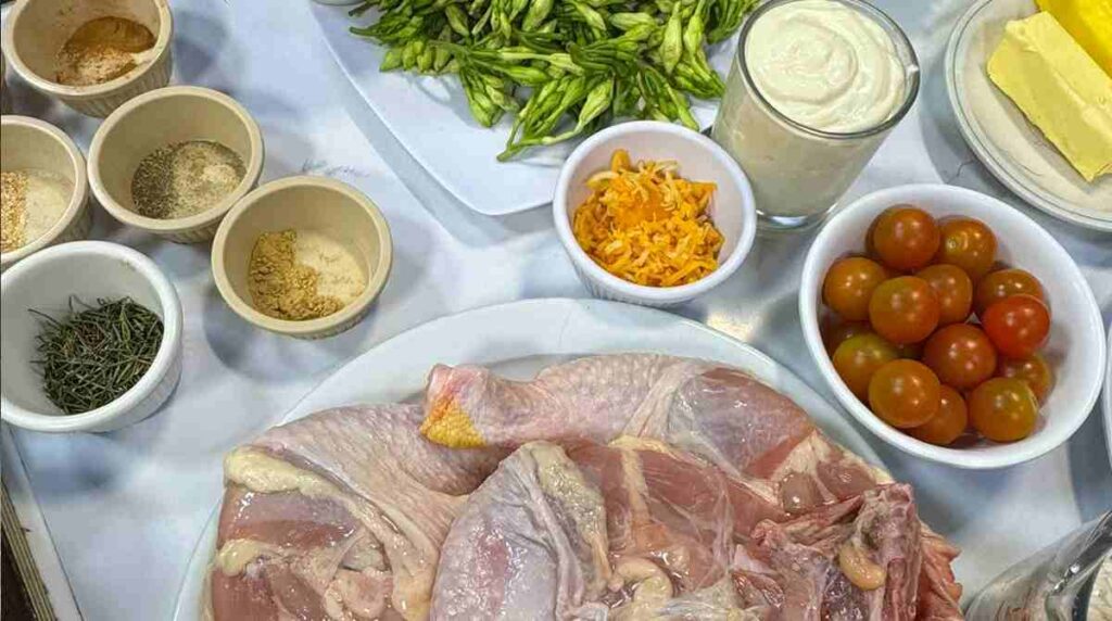 ingredientes-pollo-salteado-vegetales-especias