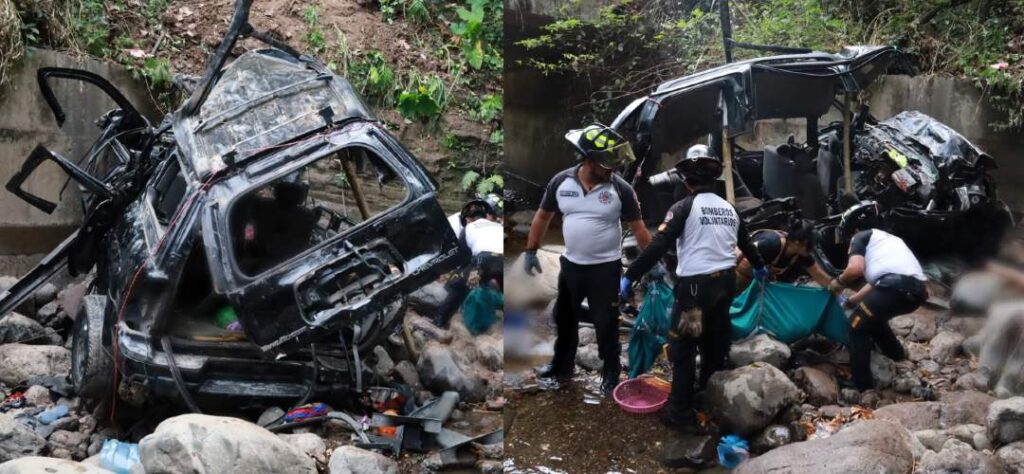Trágico accidente en Santa Rosa Vehículo cayó a un río y dejó personas fallecidas en el lugar