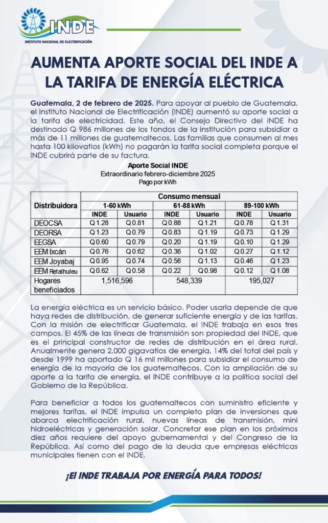 inde-amplica-tarifa-social-electrica