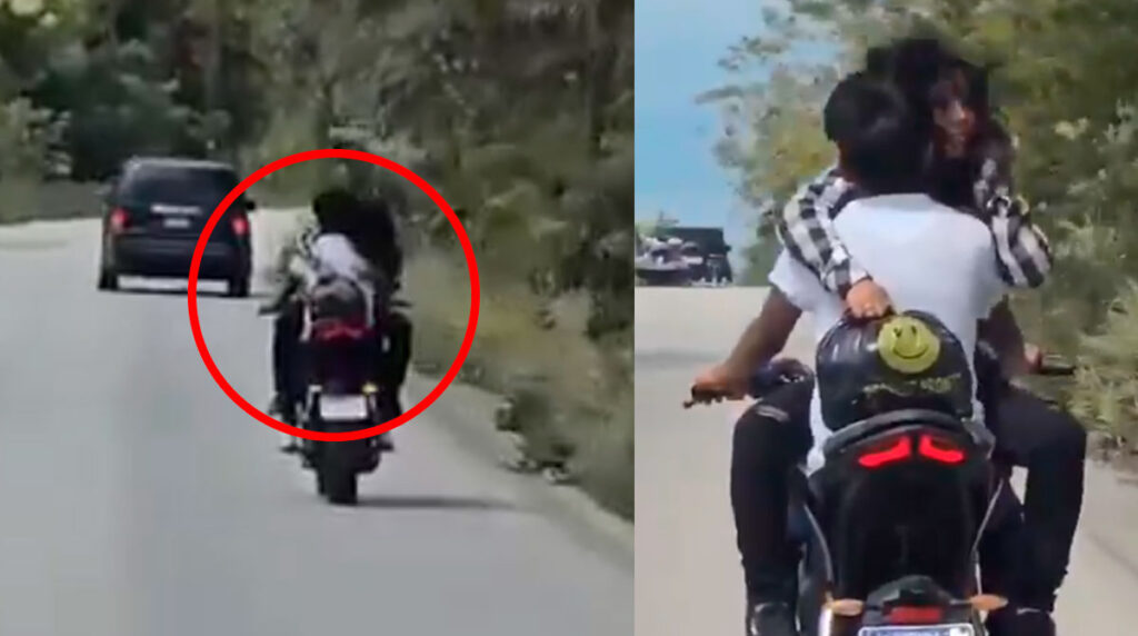 pareja-enamorada-viral-imprudencia-carretera-video
