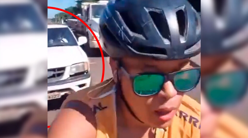 Ciclista graba el momento exacto en que la atropellan (