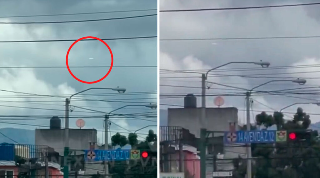 ¿OVNI Captan extraño objeto volador en la zona 12