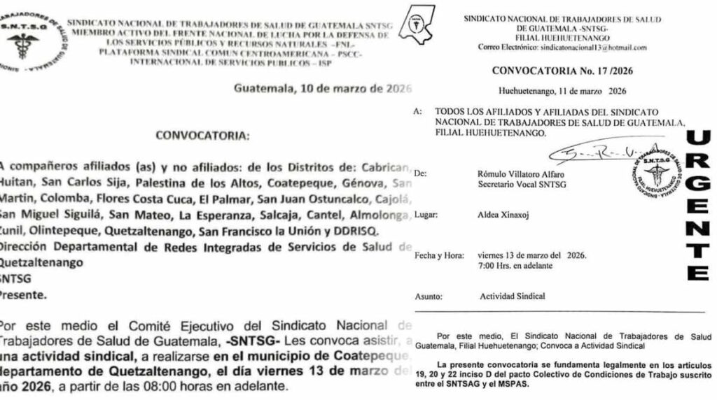 Sindicato de Salud anuncia manifestaciones este viernes 13 de marzo: estos son los posibles puntos