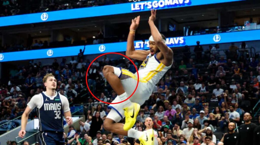 Escalofriante caída: así fue la brutal lesión de Moses Moody en plena volcada (VIDEO)