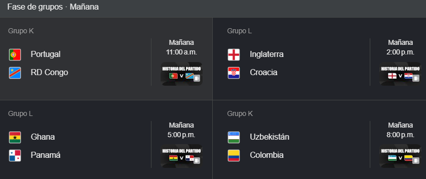 ¡Juega Portugal! Partidos para el miércoles 17 de junio, horarios y dónde verlos | Mundial 2026